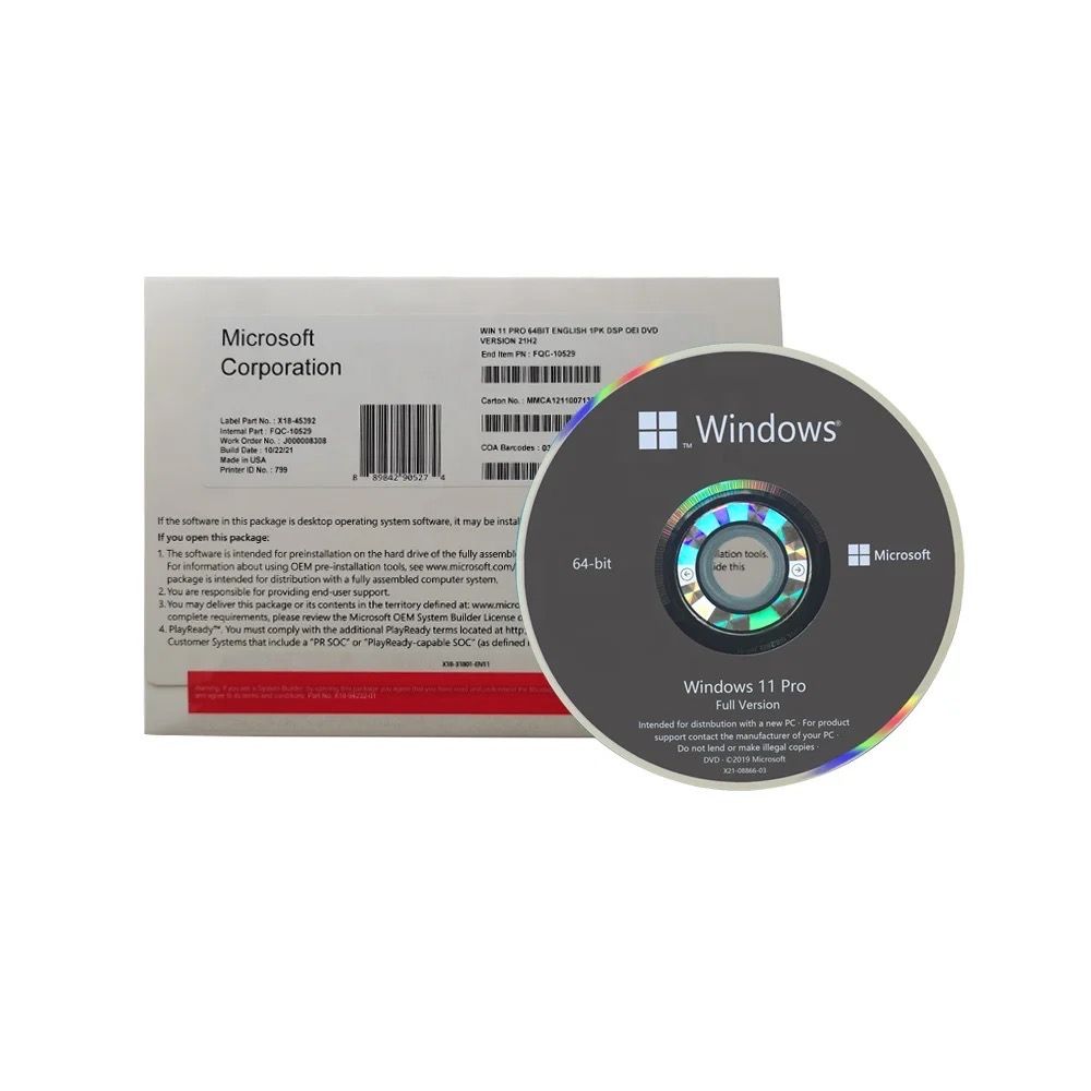 Microsoft Windows 11 Professionnel 64 Bits OEM 1 PC Fr