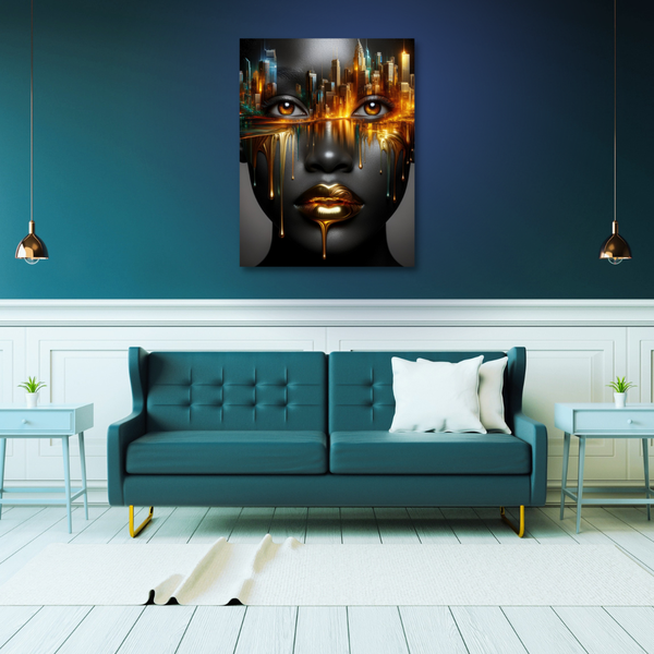 Canvas Wall Art Decor - Fantasy Urban Girl 02 Artwork