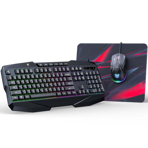 ONIKUMA 3 in 1 Gaming Combo RGB Keyboard , Mouse &amp; Mouse Pad