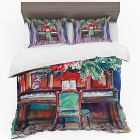 Come Thou Piano Duvet Cover Set By Kristin Van Lieshout | Shop Today
