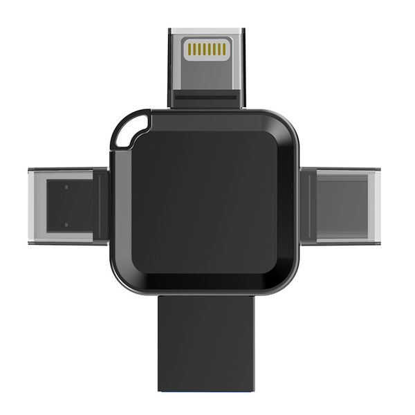 2TB Flash Drive Compatible With iPhone and iPad - Easy Backup &amp; Storage, Black