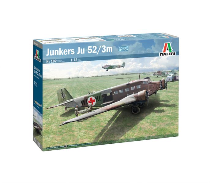 Italeri 1/72 Junkers Ju-52 / 3m Plastic Model Kit