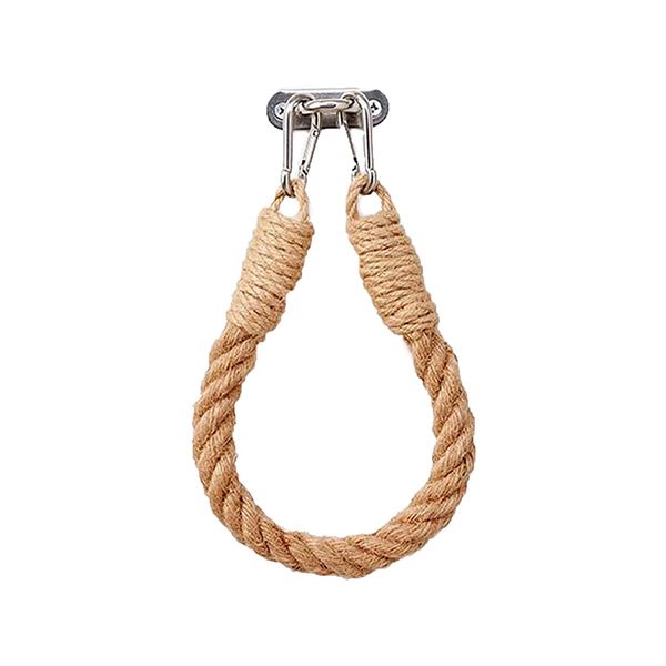 Nautical Rope Toilet Paper Holder Wall-Mounted Towel Rack Bathroom Decor