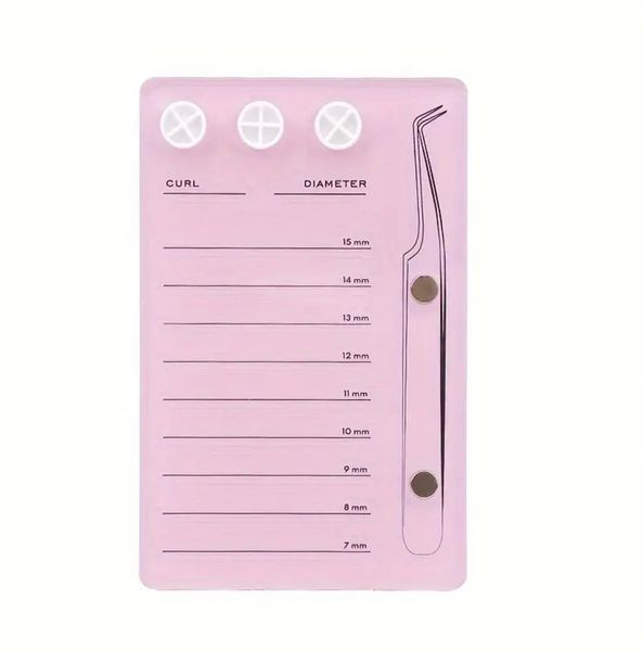 Acrylic Lash Tile with Magnetic Tweezer Holder