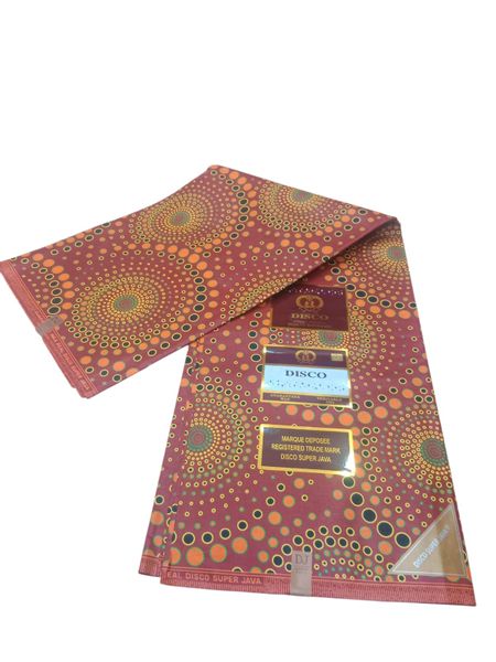 African Print Wax Fabric - 5.49m
