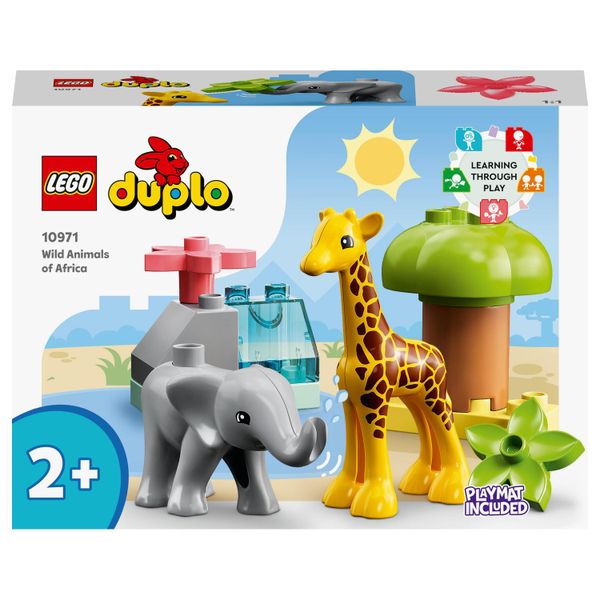 LEGO® DUPLO® Wild Animals of Africa 10971 Building Toy Set; Educational Toys for Toddlers (10 Pieces)