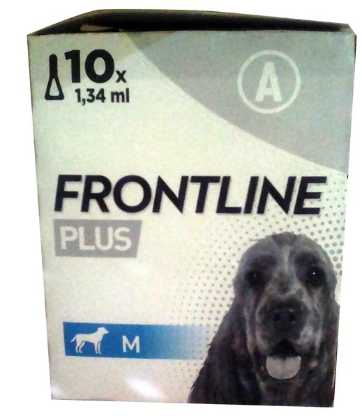 Frontline Plus Dog Medium 10x1'S (10-20kg Blue)