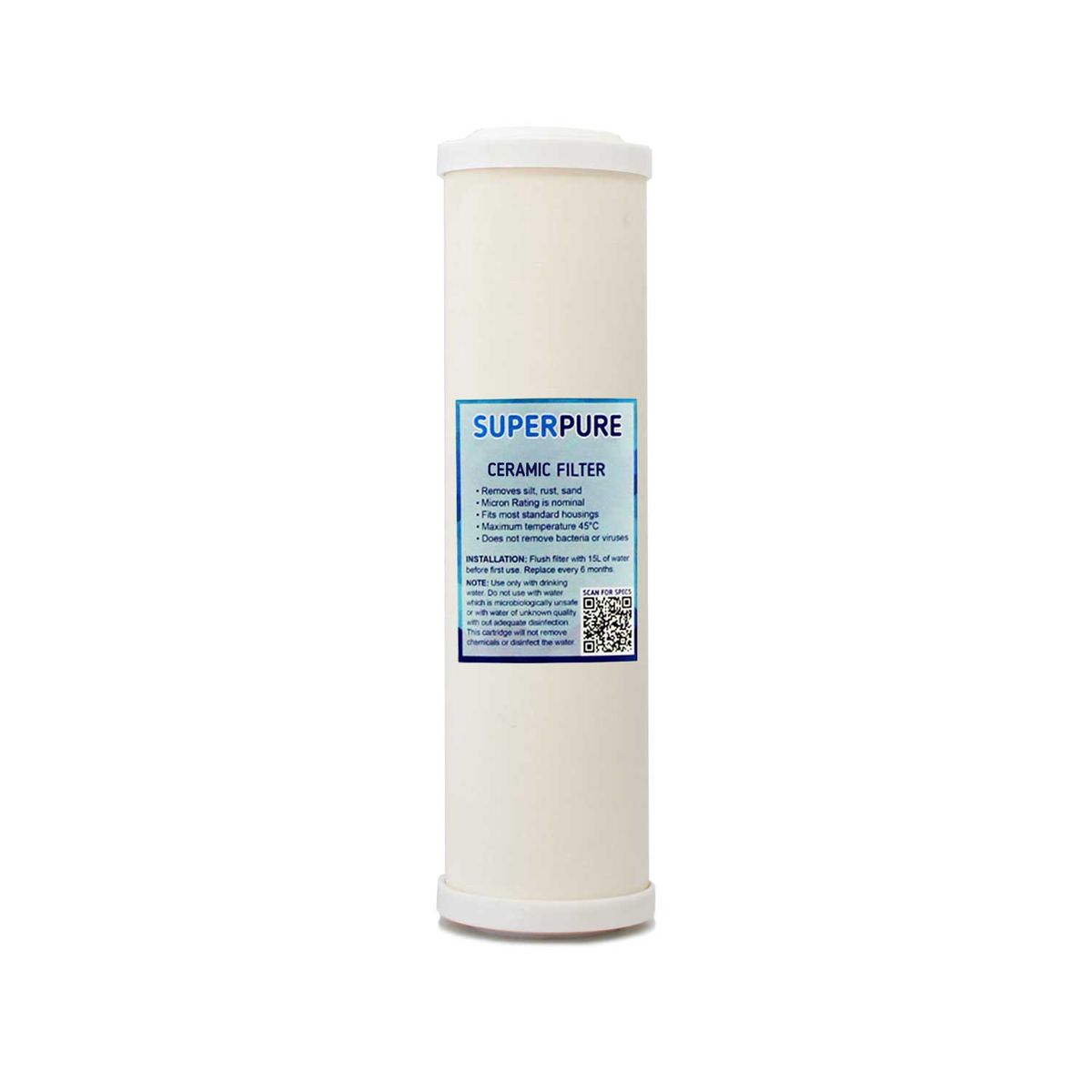 SUPERPURE Ceramic Water Filter Replacement Cartridge Shop Today. Get