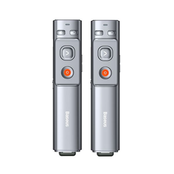 2-Pack of Baseus Orange Dot Wireless Presenter: USB-A/Type-C Receiver, 100m