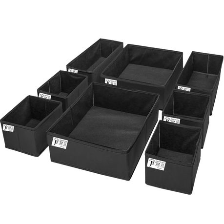 Jack Brown Foldable Storage Boxes for Clothes Underwear - Set of 8