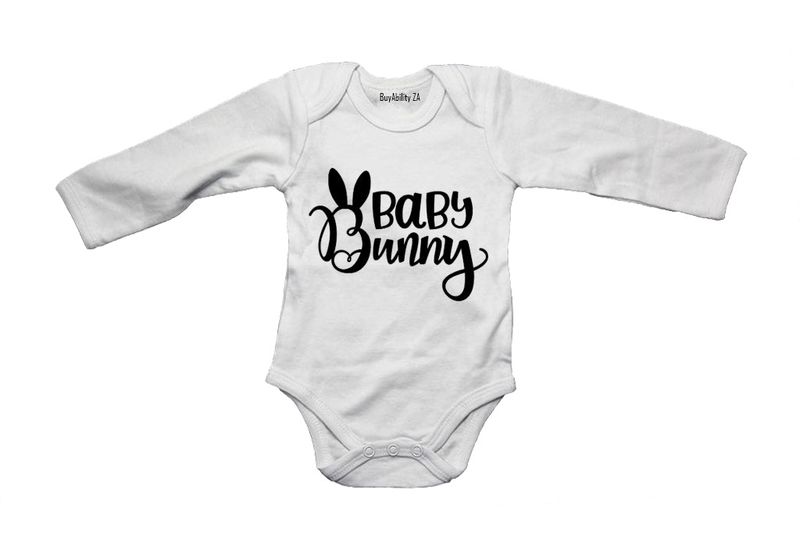 Pink Bunny - Easter - Long Sleeve - Baby Grow