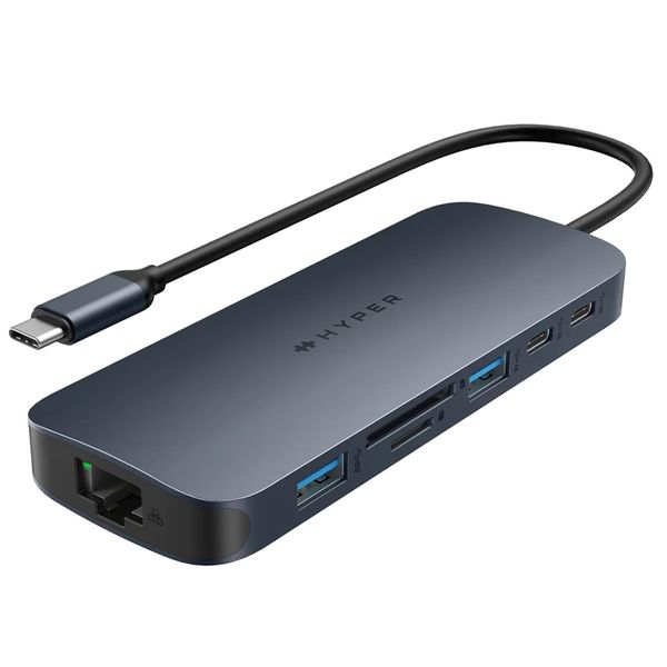 HyperDrive Next 11 Port Dual 4K60Hz HDMI USB-C Hub - Midnight Grey