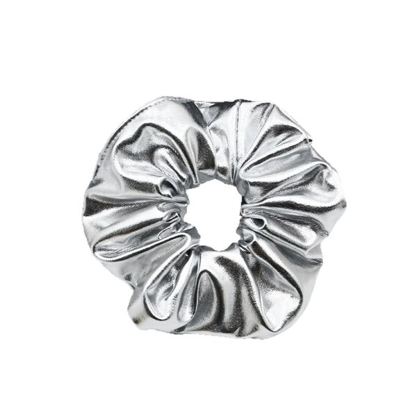 Large Silver Ponytail Hair Tie - Korean Style