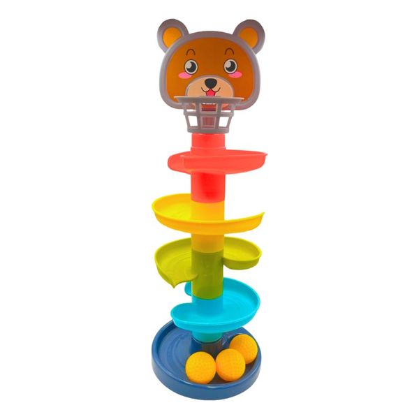Teddy Bear Whirl 'n Go Toy - Roll Ball Tower - Toys for Toddlers