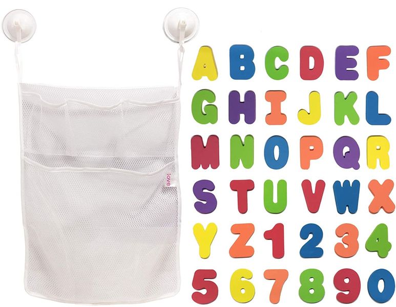 Playful Panda Bath Time Foam Toys and Mesh Bag Set