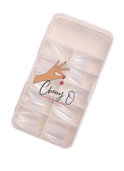 Cherry O Cosmetics 100 Pieces Ballerina Full Nail Tips