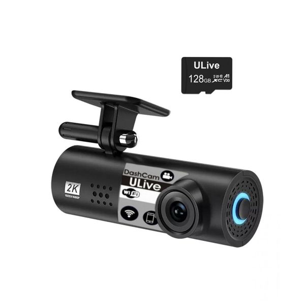ULive 2K Full HD Dashcam Plus 128gb SD card
