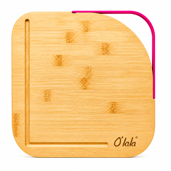 O'lala Premium Bamboo Cutting Board with Juice Groove and Handle
