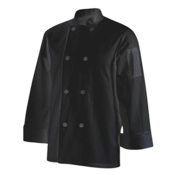 Chefs Uniform Jacket Basic Long in Black