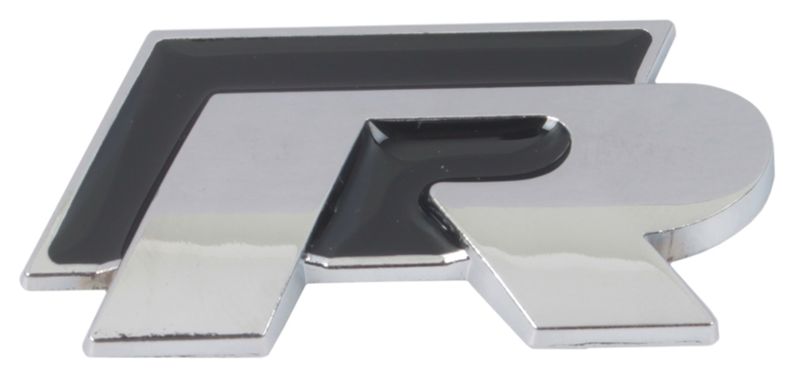 Sticker R Line Chrome Black