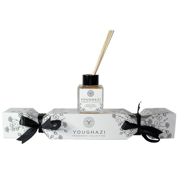 Youghazi Festive Gift Cracker with Reed Diffuser Black Oud 50ml