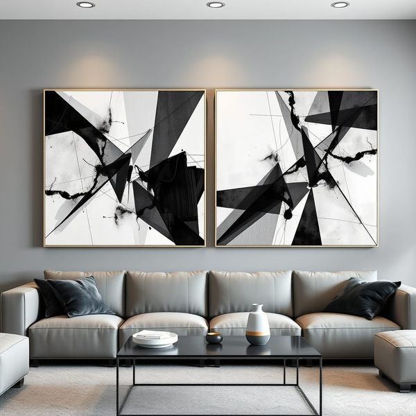 Canvas Wall art: 2 Piece Set- Midnight mirage