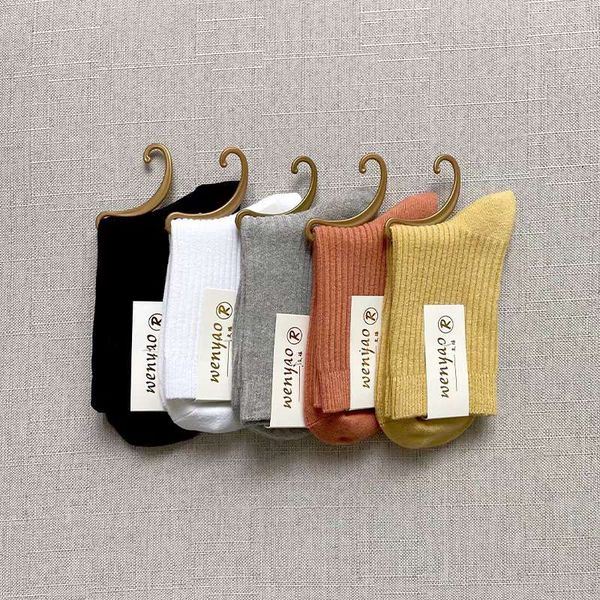 5 Pair 100% cotton fashion Lady socks - 5 colour