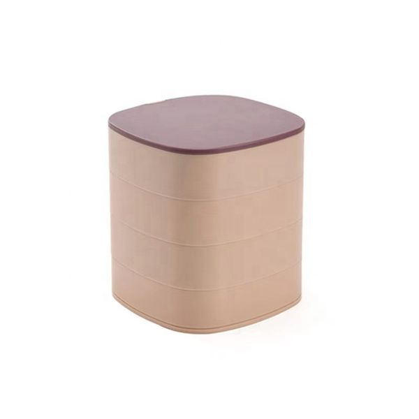 Rotating Jewellery Storage Box Square 4 Tier