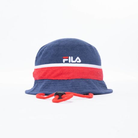 Blue fila 2024 bucket hat