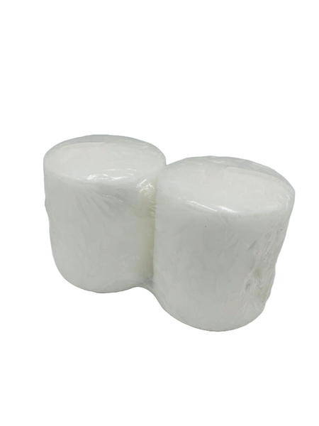 White Wax -Pillar Candle - 2Pack - 7 x 8 cm