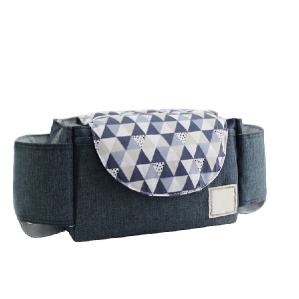 Baby Pram &amp; Stroller Organizer - Grey Navy Blue