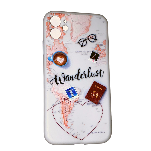 Protective Elegant Silicone Tourist Design Phone Case for iPhone 12 mini