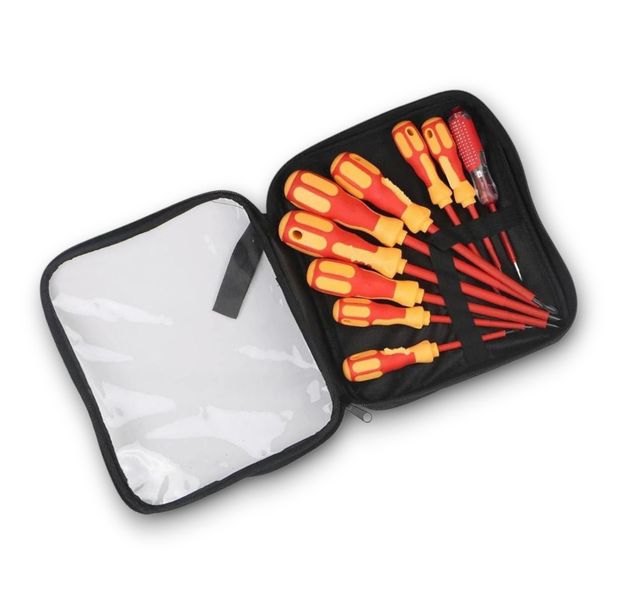 Multipurpose 9 in 1 Insulated ElecTrek-Insulated ScrewdriverSet SD0019