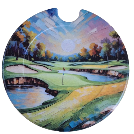 Perfect Day on the Golf Course Licence Disk Holder Image