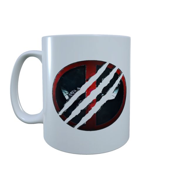Torn Face - Deadpool X Wolverine Coffee Mug