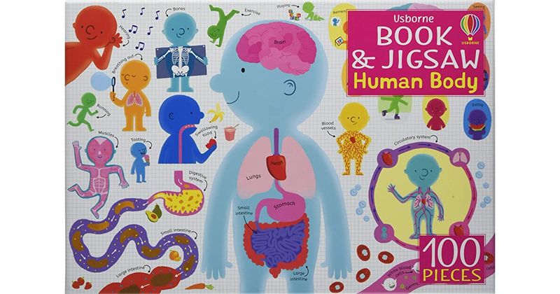 Usborne Book And Jigsaw Puzzle Human Body - 100 Piece