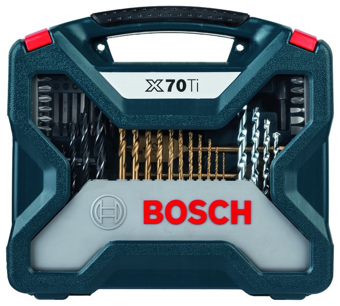 70 Piece X-Line Drill Bit &amp; Screwdriver Bit blue set