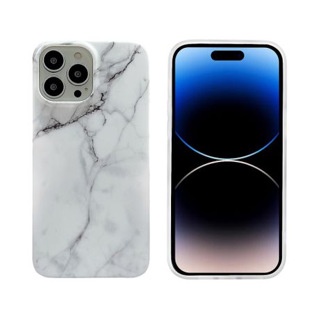 Marble Printed Anti Fingerprint TPU Case for iPhone 14 Pro Max