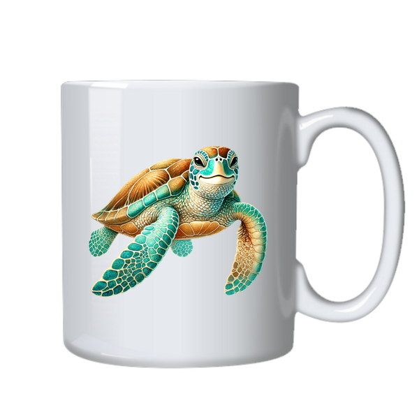 Swimming Sea Turtle Ocean Ideal Birthday Christmas Gift Mug Cup 402