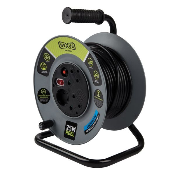 Bulk Pack x 2 Nexus Extension Reel Plastic 16A 25M