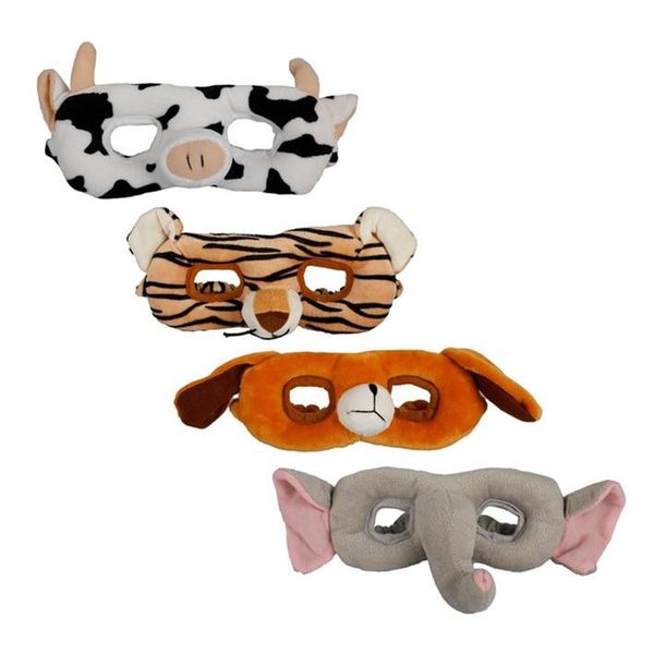 Plush Animal Mask Assorted (4 Pack)