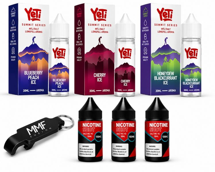 Yeti Series MMF E-Liquid 60ml Juice 50mg - Variety Combo Siete
