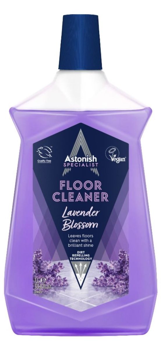 Astonish様 Lavender Blossom Floor Cleaner 1L - Dirt-Repelling Shine