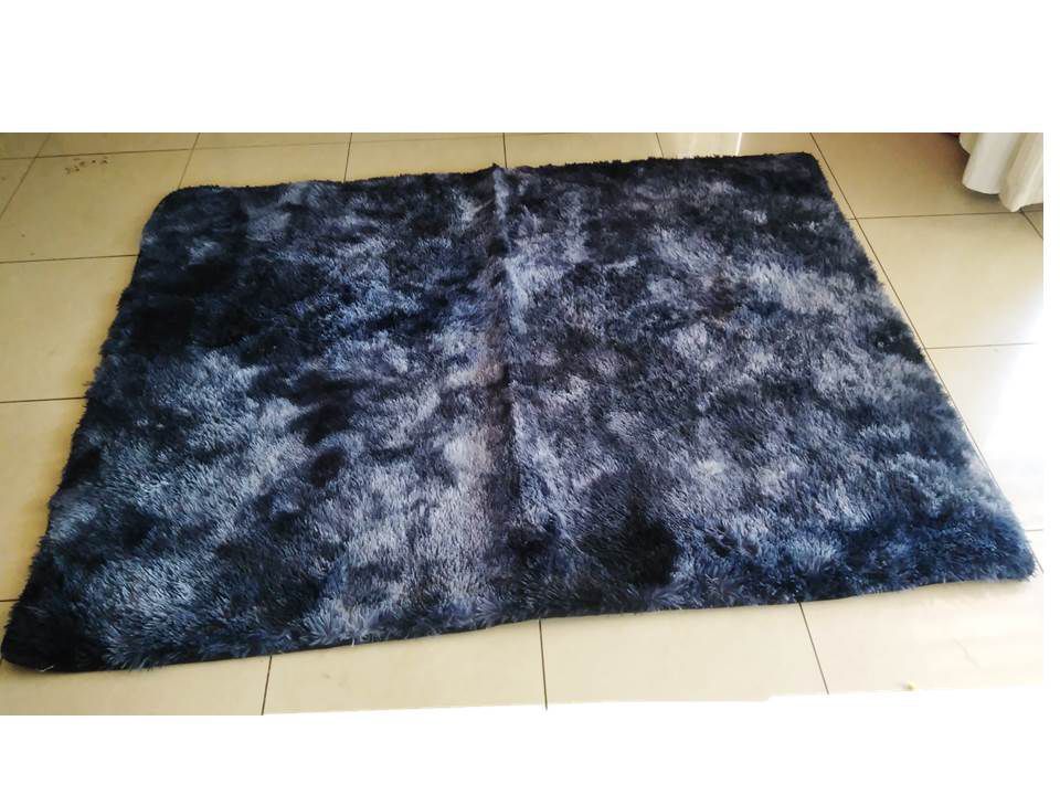 Grey Blue Fluffy Rug Shop Today. Get it Tomorrow!