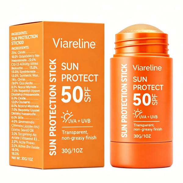 SPF50 Sunscreen Stick, Non-Greasy Transparent UVA/UVB Protection