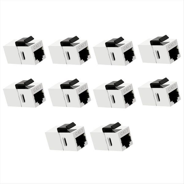Rj45 Cat7 Shielded Inline Coupler Cat 7 Female To Female for Keystone