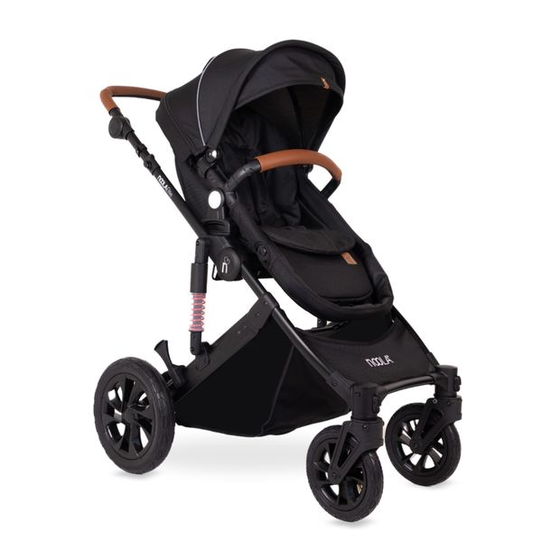 NOOLA Baby Pram - Elite 2in1 All-Terrain Stroller - Midnight Black