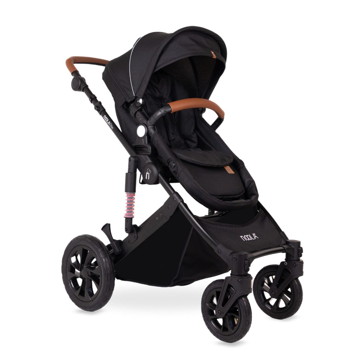 NOOLA Baby Pram - Elite 2in1 All-Terrain Stroller - Midnight Black