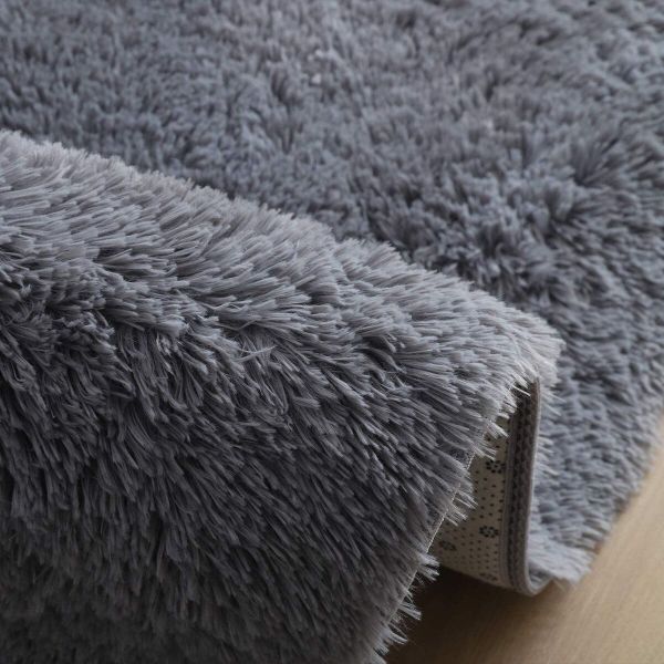 Fluffy Carpets Rug Grey 200 x 150cm