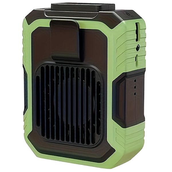 USB Rechargeable Waist Fan - 3-in-1 Cooling, Lighting &amp; Power Supply